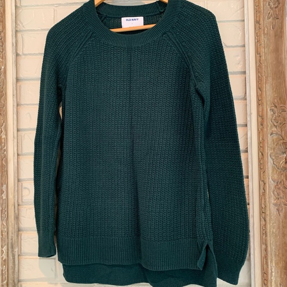 Old Navy Sweaters - Old Navy Emerald Green Crewneck Sweater